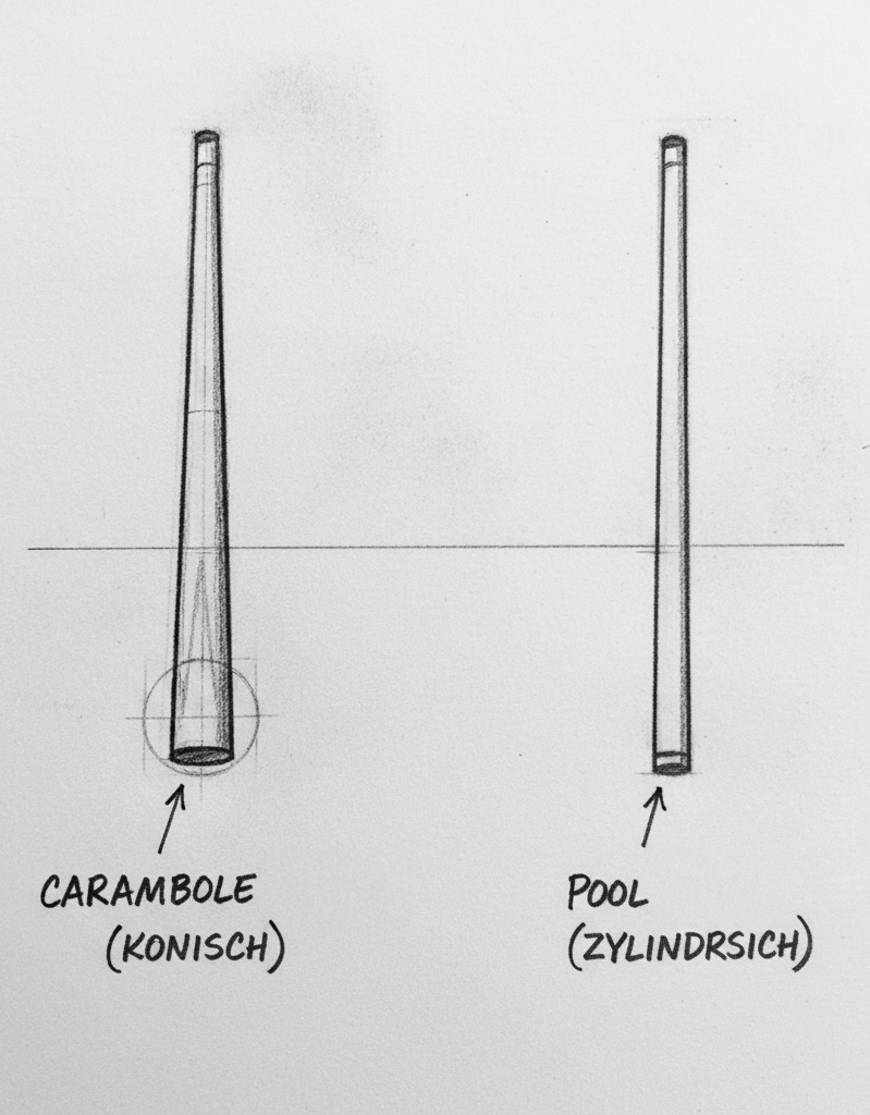 Skizze Carambole vs Pool
